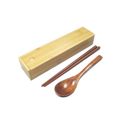 d0110010高級竹盒木製餐具組