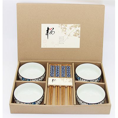 d0110051櫻花韓式碗筷四人餐具組